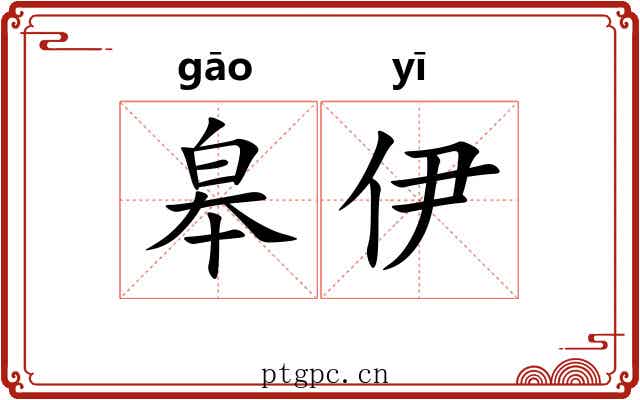 皋伊
