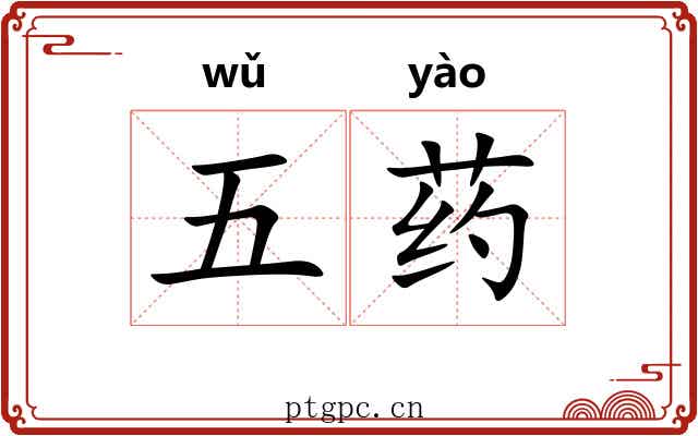 五药 五药