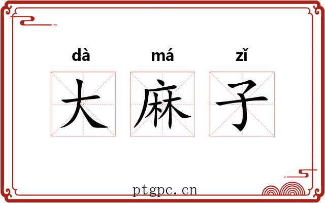 大麻子 大麻子