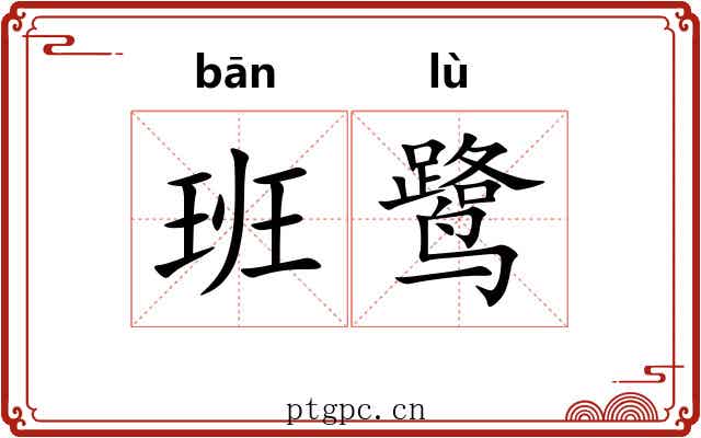 班鹭 班鹭