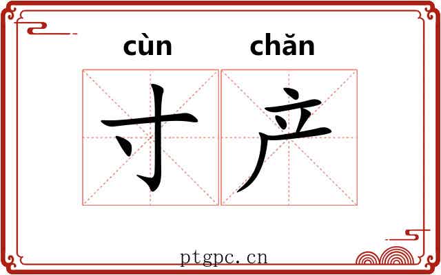 寸产