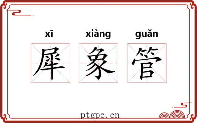 犀象管