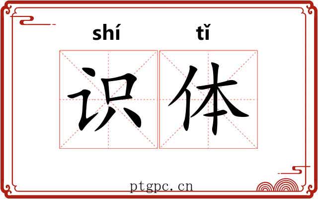 识体 识体
