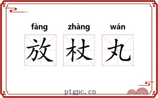 放杖丸