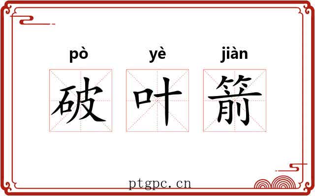 破叶箭