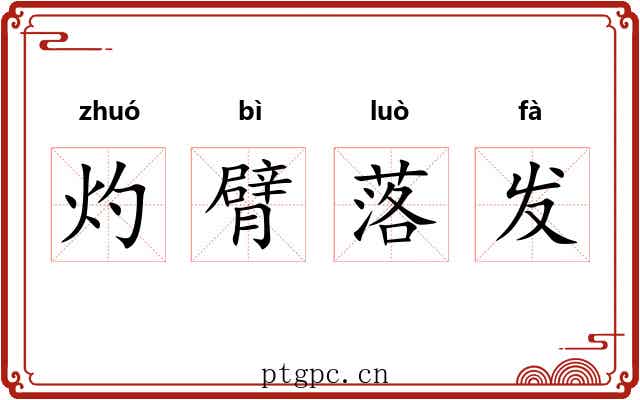 灼臂落发