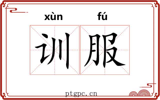 训服 训服