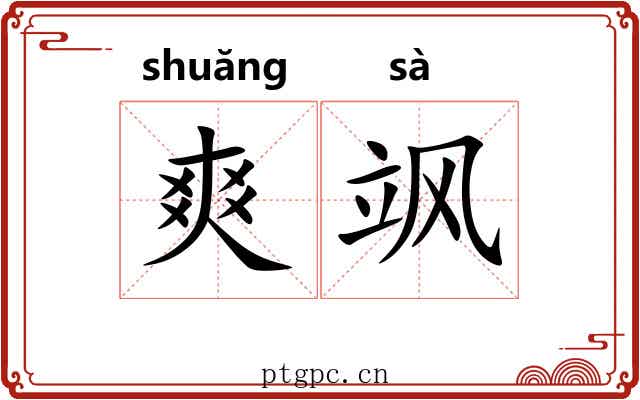 爽飒