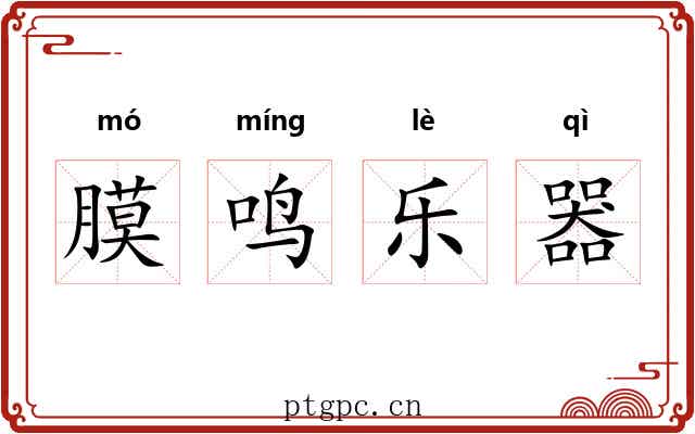 膜鸣乐器