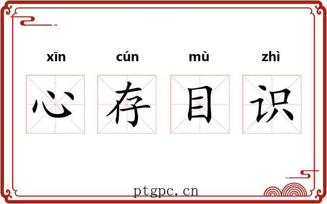 心存目识 心存目识