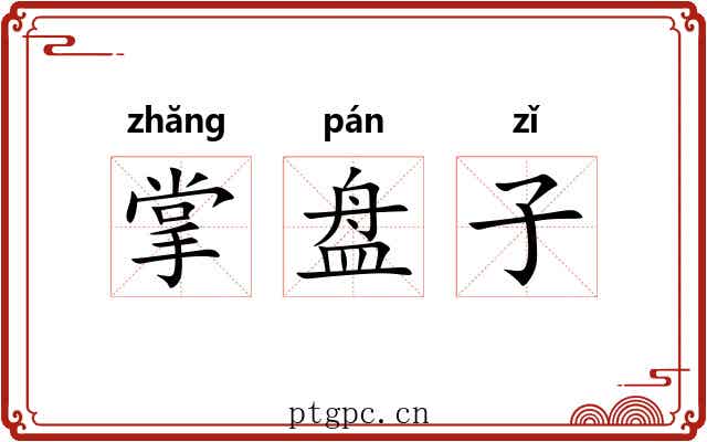 掌盘子