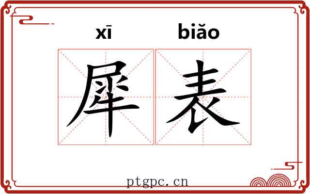犀表