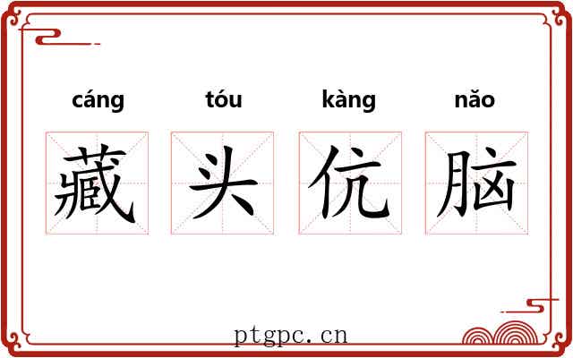 藏头伉脑