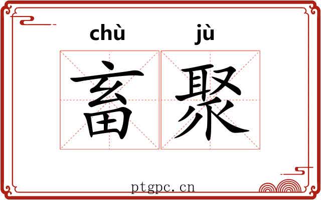 畜聚 畜聚