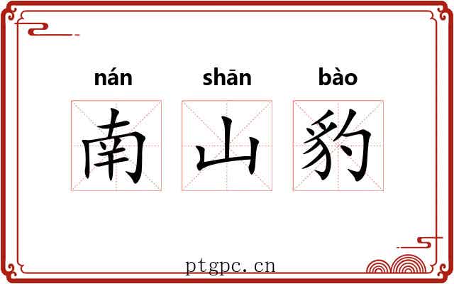 南山豹 南山豹