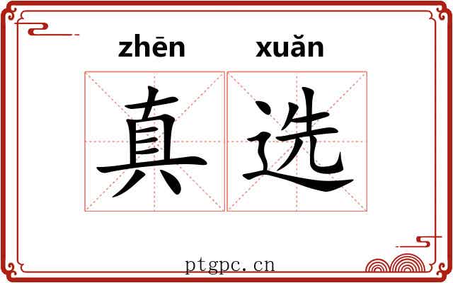 真选 真选