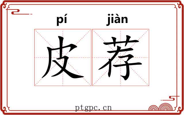 皮荐 皮荐