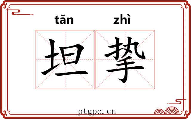 坦挚