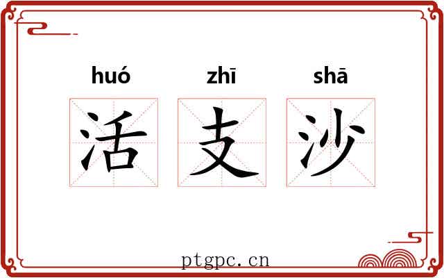 活支沙 活支沙