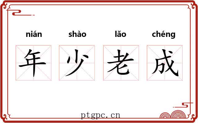 年少老成 年少老成