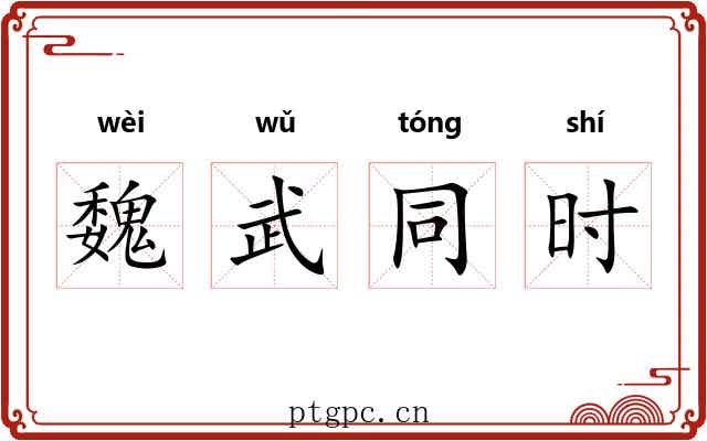 魏武同时