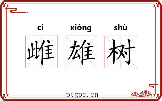 雌雄树 雌雄树