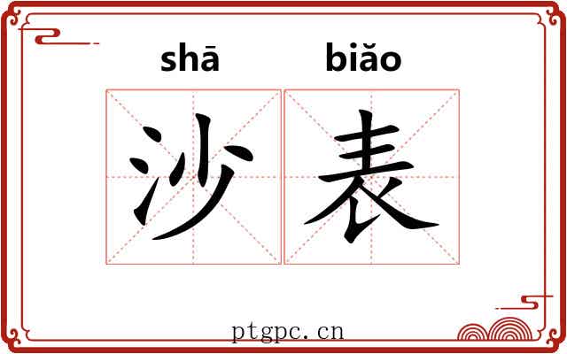 沙表