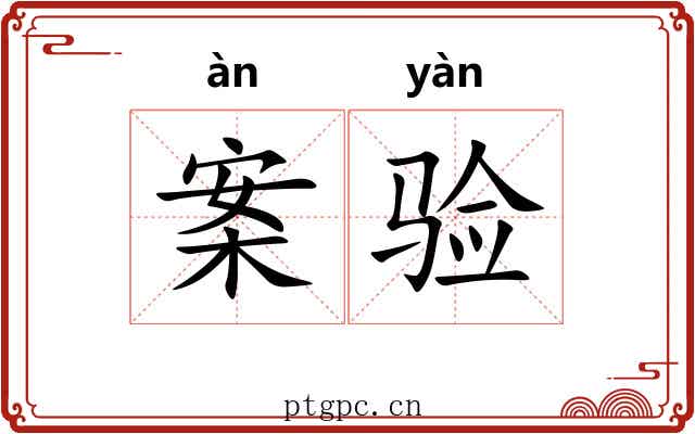 案验