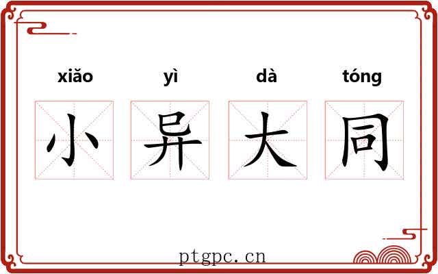 小异大同