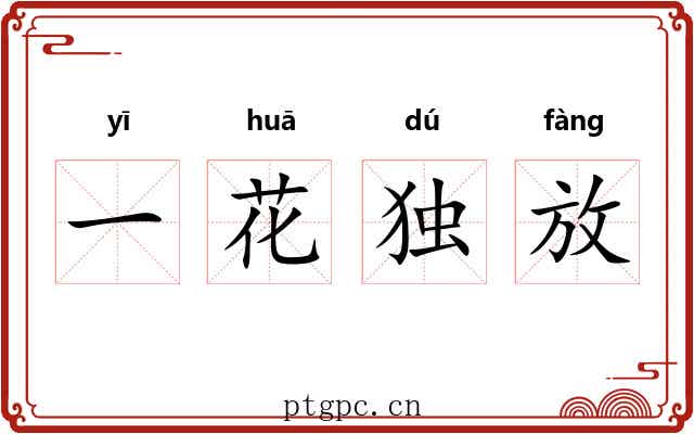 一花独放 一花独放