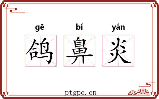 鸽鼻炎