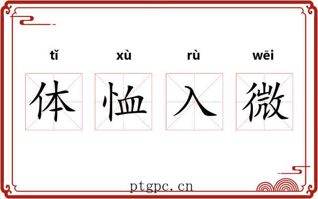体恤入微