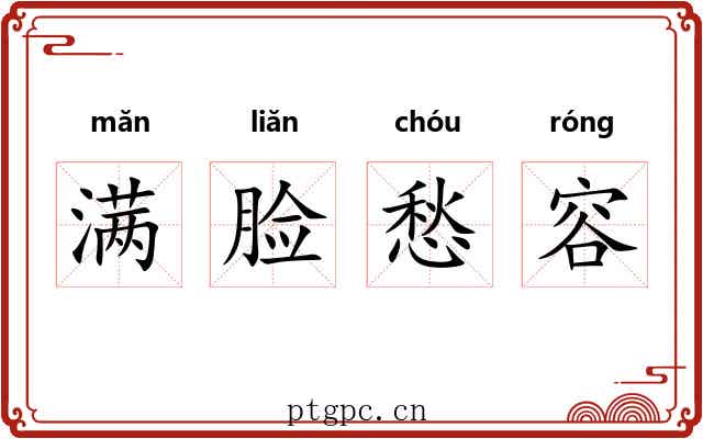 满脸愁容 满脸愁容
