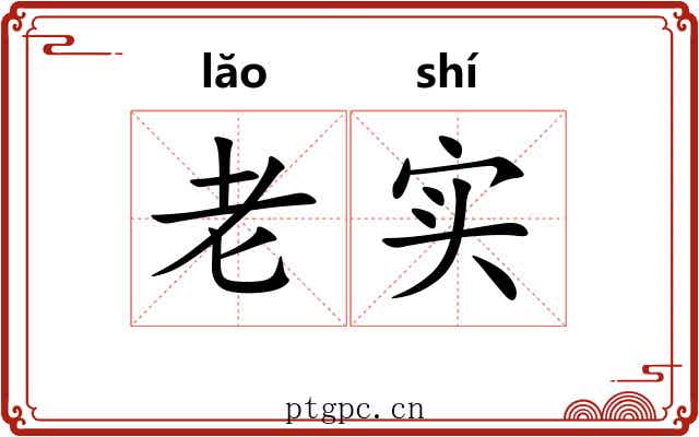 老实 老实