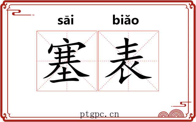 塞表