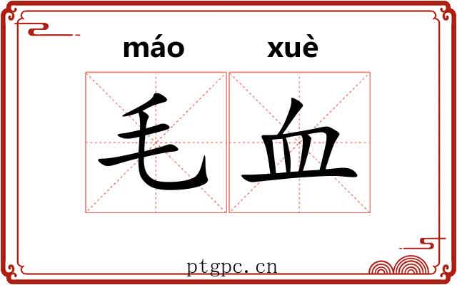 毛血
