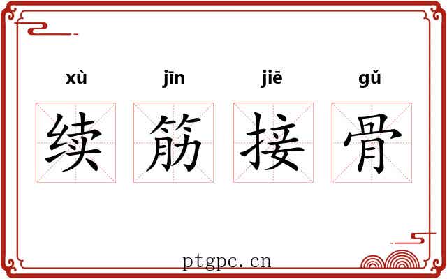 续筋接骨 续筋接骨