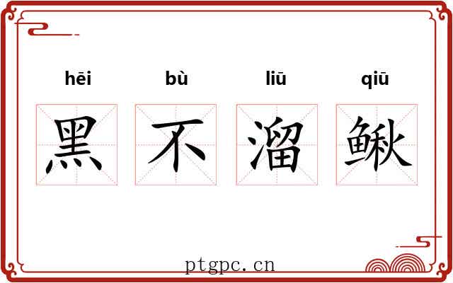 黑不溜鳅
