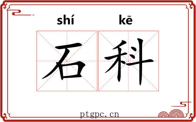 石科 石科