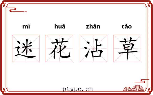 迷花沾草
