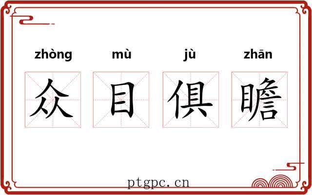 众目俱瞻