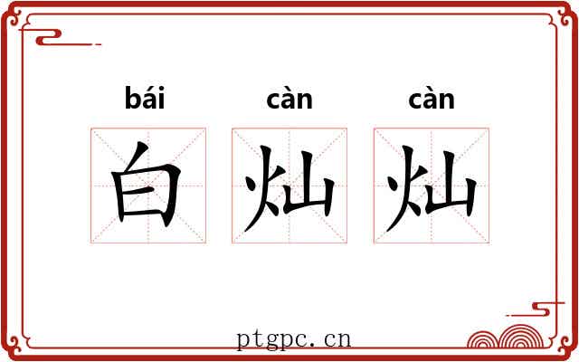 白灿灿