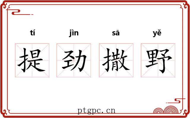 提劲撒野