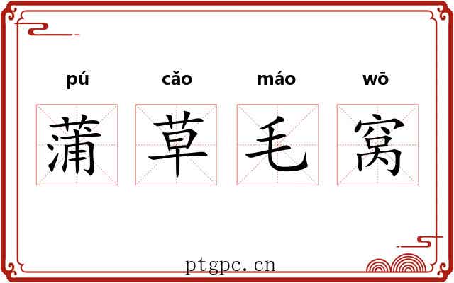 蒲草毛窝