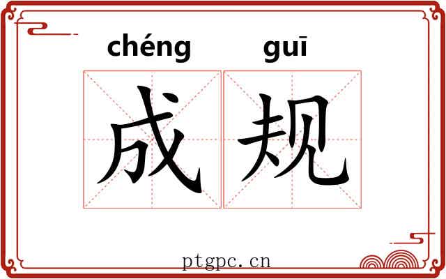 成规
