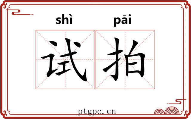 试拍