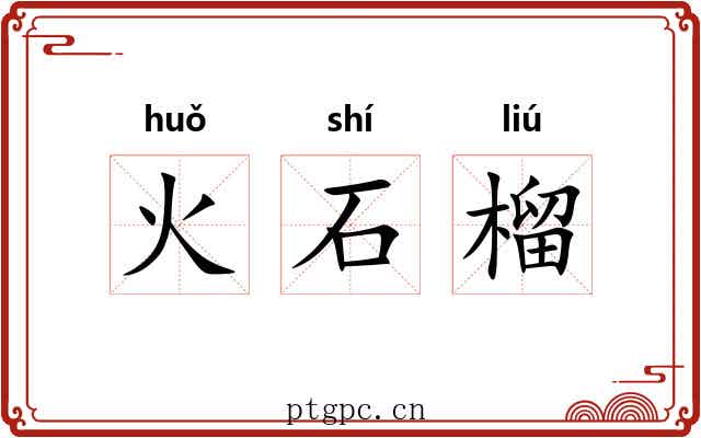 火石榴 火石榴