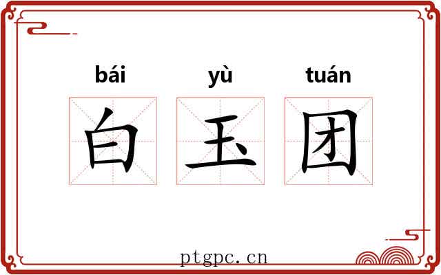 白玉团 白玉团
