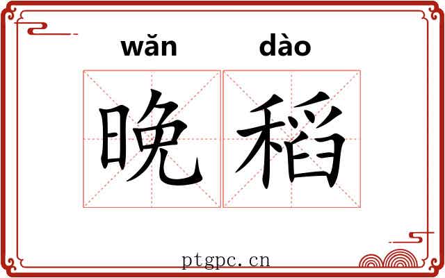 晚稻 晚稻