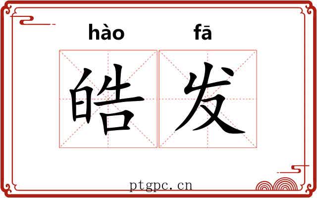 皓发 皓发
